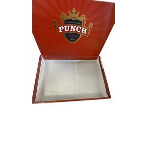 Punch Rare Corojo Empty Cigar Box 20 Ct Collectible Red Wood Storage Case